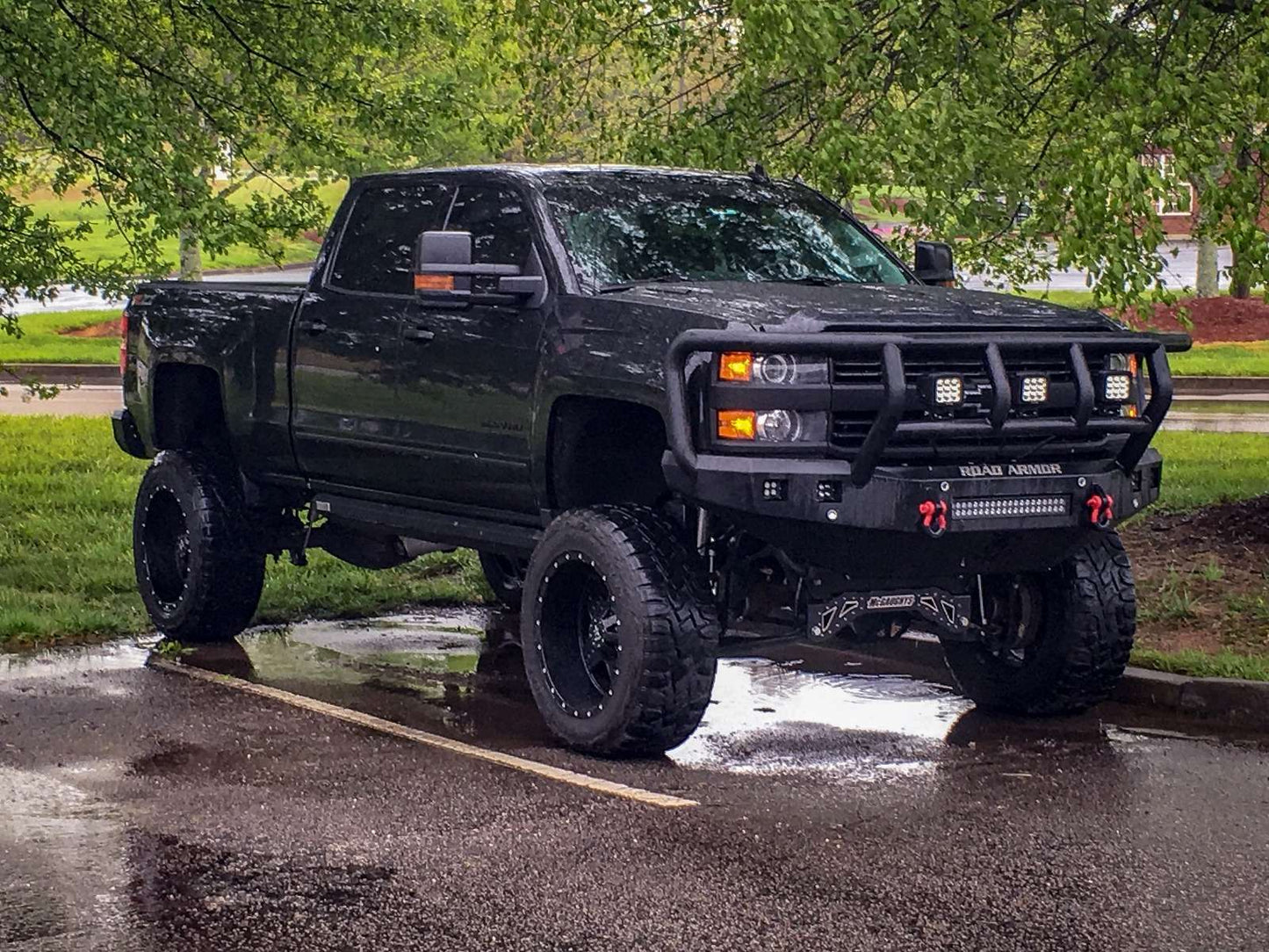 Stealth Front Non-Winch Bumper Titan II Guard - Texture Black 2015-2019 Chevrolet 2500 3500
