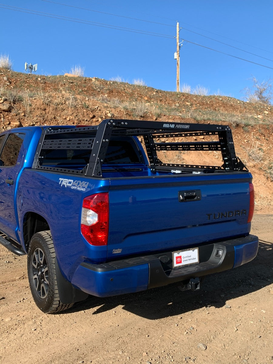 Treck 6.5Ft. Adjustable Bed Rack System | Includes Bracket Kit - Texture Black 2015-2023 Ford F-150 Raptor