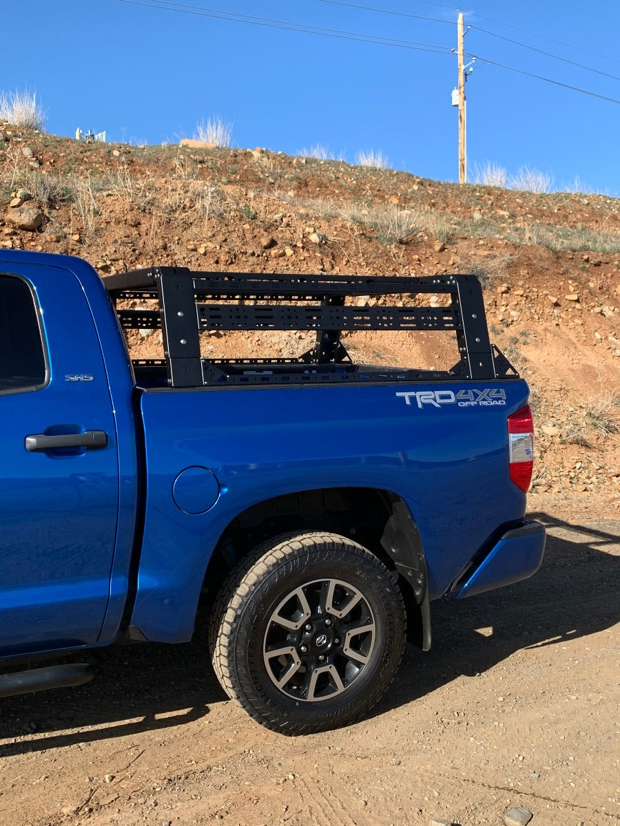 Treck 6.5Ft. Adjustable Bed Rack System | Includes Bracket Kit - Texture Black 2015-2023 Ford F-150 Raptor