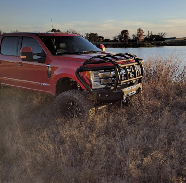Stealth Front Winch Bumper Titan II Guard | Intimidator - Texture Black 2017-2022 Ford F-250 F-350
