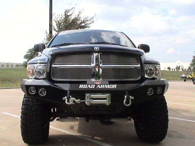 Stealth Front Winch Bumper | Round Holes - Texture Black 2003-2005 RAM 2500 3500