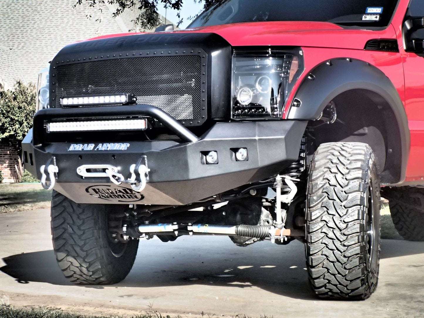 Stealth Front Winch Bumper Pre-Runner Guard - Texture Black 2011-2016 Ford F-250 F-350
