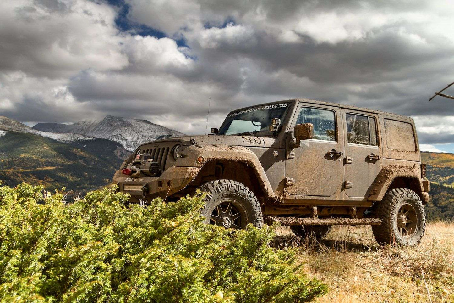 Stealth Front Full Width Winch Bumper | Fits Factory Fenders - Texture Black 2007-2018 Jeep JK JKU