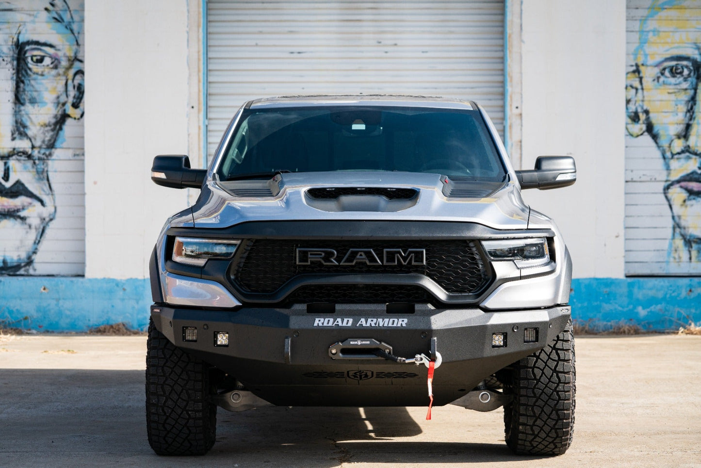 Stealth Front Winch Bumper - Texture Black 2021-2024 RAM TRX