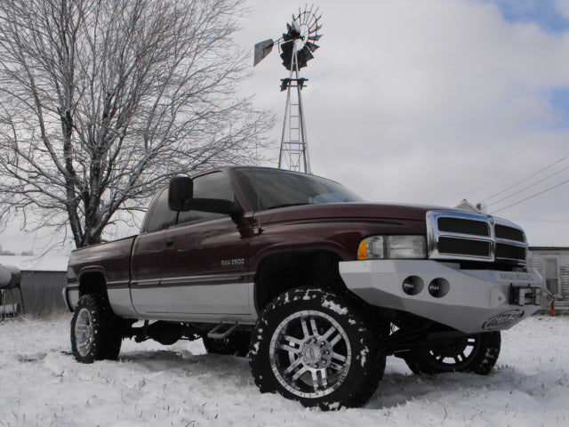 Stealth Front Winch Bumper | Round Holes - Texture Black 1997-2001 RAM 1500