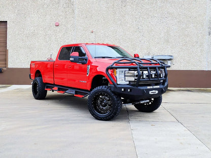 Stealth Front Winch Bumper Titan II Guard | Intimidator - Texture Black 2017-2022 Ford F-250 F-350