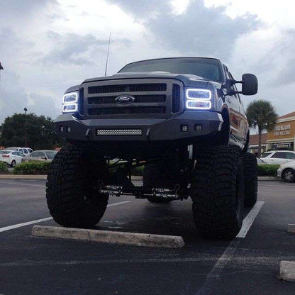 Stealth Front Non-Winch Bumper - Texture Black 2005-2007 Ford F-250 F-350 Excursion