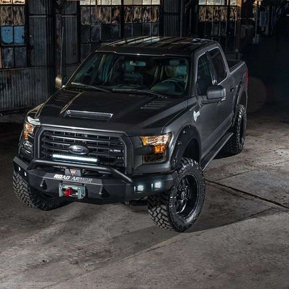 Stealth Front Winch Bumper Pre-Runner Guard - Texture Black 2015-2017 Ford F-150