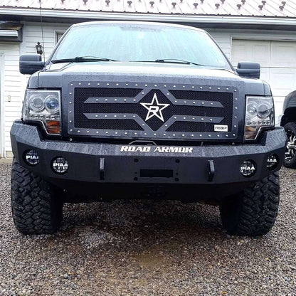 Stealth Front Winch Bumper | Round Holes - Texture Black 2009-2014 Ford F-150