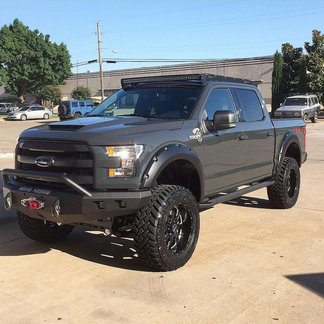 Stealth Front Winch Bumper Pre-Runner Guard - Texture Black 2015-2017 Ford F-150