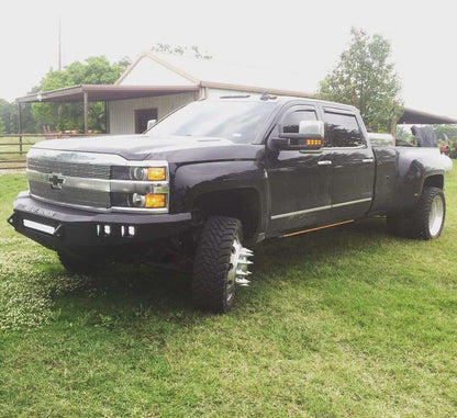 Stealth Front Non-Winch Bumper - Texture Black 2015-2019 Chevrolet 2500 3500