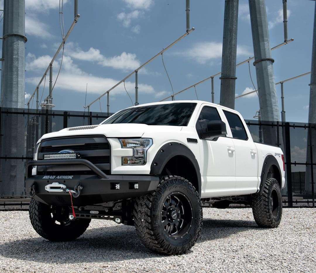 Stealth Front Winch Bumper Pre-Runner Guard - Texture Black 2015-2017 Ford F-150