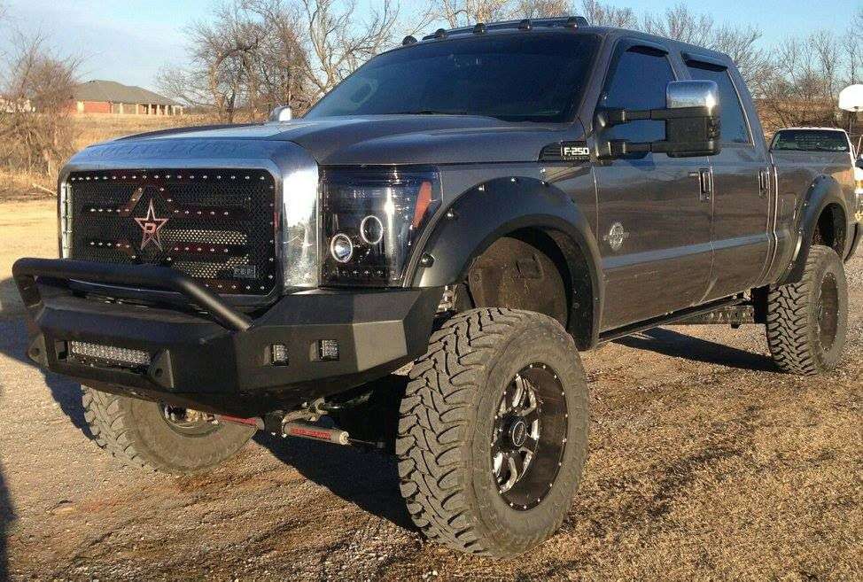 Stealth Front Non-Winch Bumper Pre-Runner Guard - Texture Black 2011-2016 Ford F-250 F-350