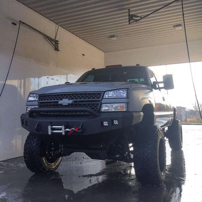 Stealth Front Winch Bumper Pre-Runner Guard - Texture Black 2003-2007 Chevrolet 2500 3500
