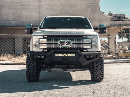 Spartan Front Bumper Bolt on Accessory Sheet Metal Pre-Runner Guard - Texture Black 2017-2022 Ford F-250 F-350 F-450