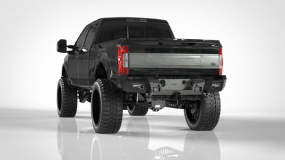 iDentity Rear Bumper Full Kit | Center Section | Shackle End Pods | Beauty Ring - Texture Black 2017-2022 Ford F-250 F-350 F-450