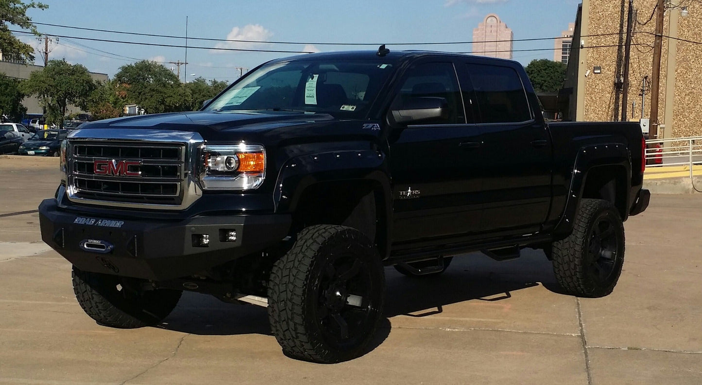 Stealth Front Winch Bumper - Texture Black 2014-2015 GMC 1500