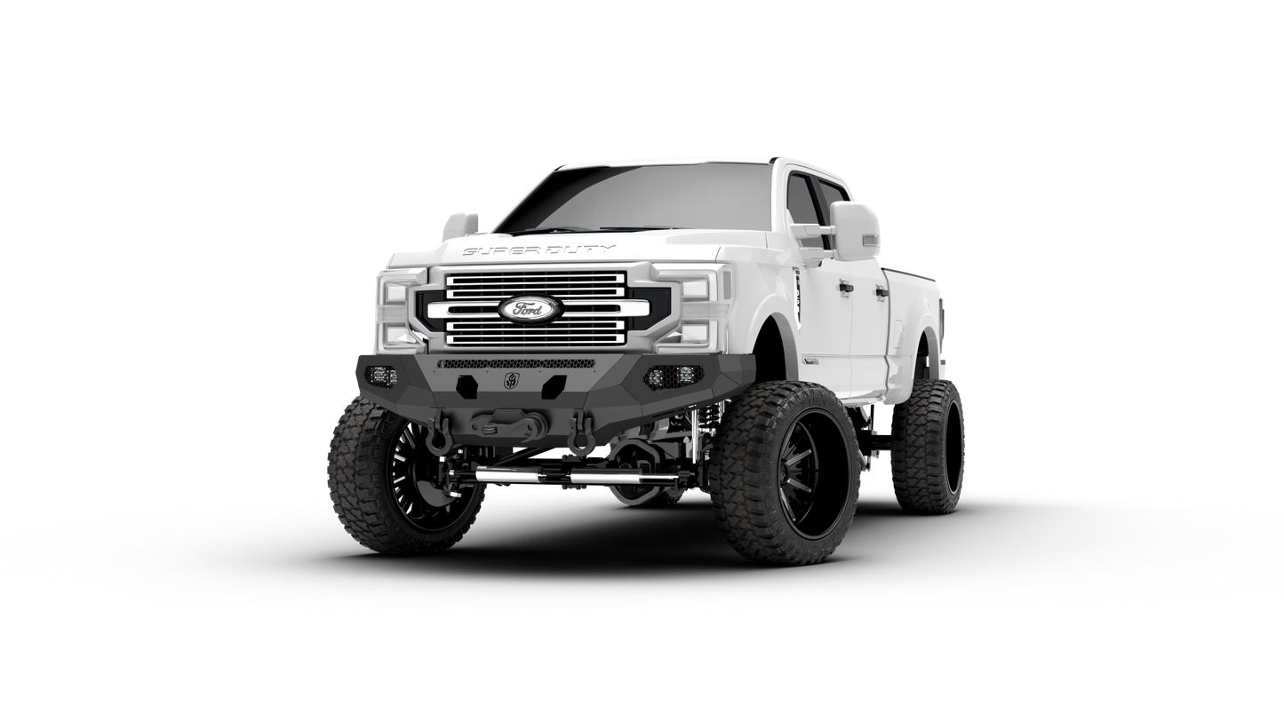 Evolution Front Winch Bumper - Texture Black 2017-2022 Ford F-450 F-550