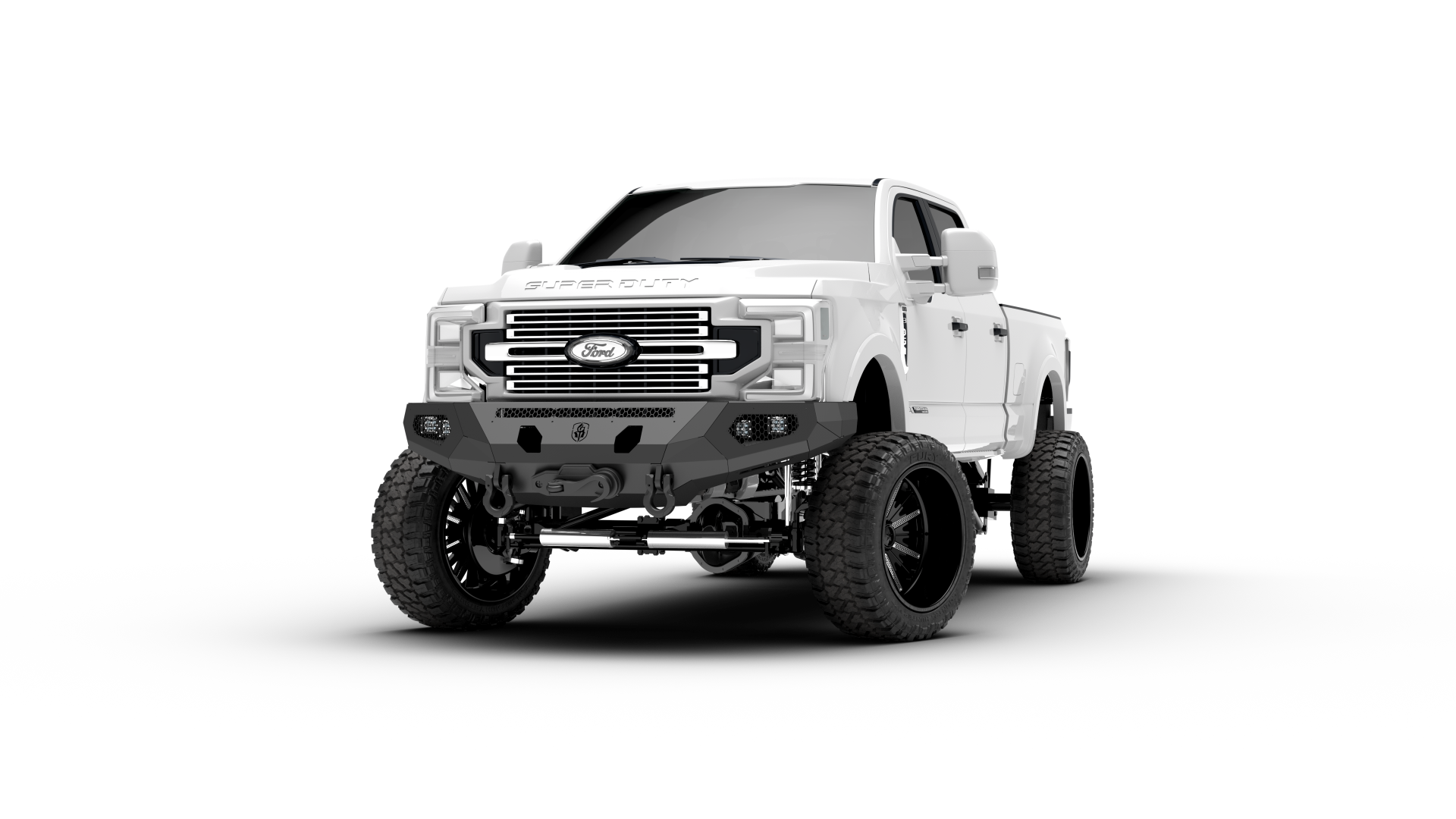 Evolution Front Winch Bumper - Texture Black 2017-2022 Ford F-250 F-350