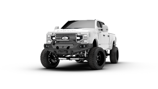 Evolution Front Winch Bumper Sheet Metal Pre-Runner Guard - Texture Black 2017-2022 Ford F-250 F-350