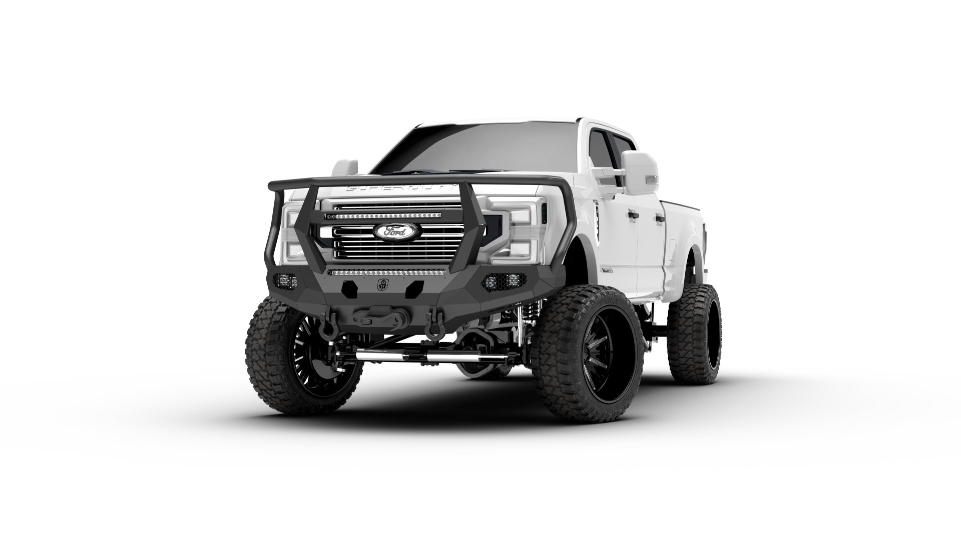 Evolution Front Winch Bumper Reaper Guard - Texture Black 2017-2022 Ford F-450 F-550