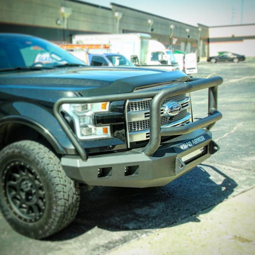 Stealth Front Non-Winch Bumper Lonestar Guard - Texture Black 2015-2017 Ford F-150