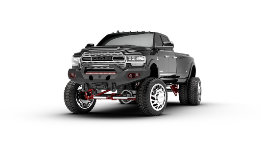 Evolution Front Winch Bumper Sheet Metal Pre-Runner Guard - Texture Black 2019-2024 RAM 2500 3500