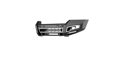 iDentity Front Bumper Full Kit | Shackle Center Section | Standard End Pods | Beauty Ring - Texture Black 2015-2019 GMC 2500 3500