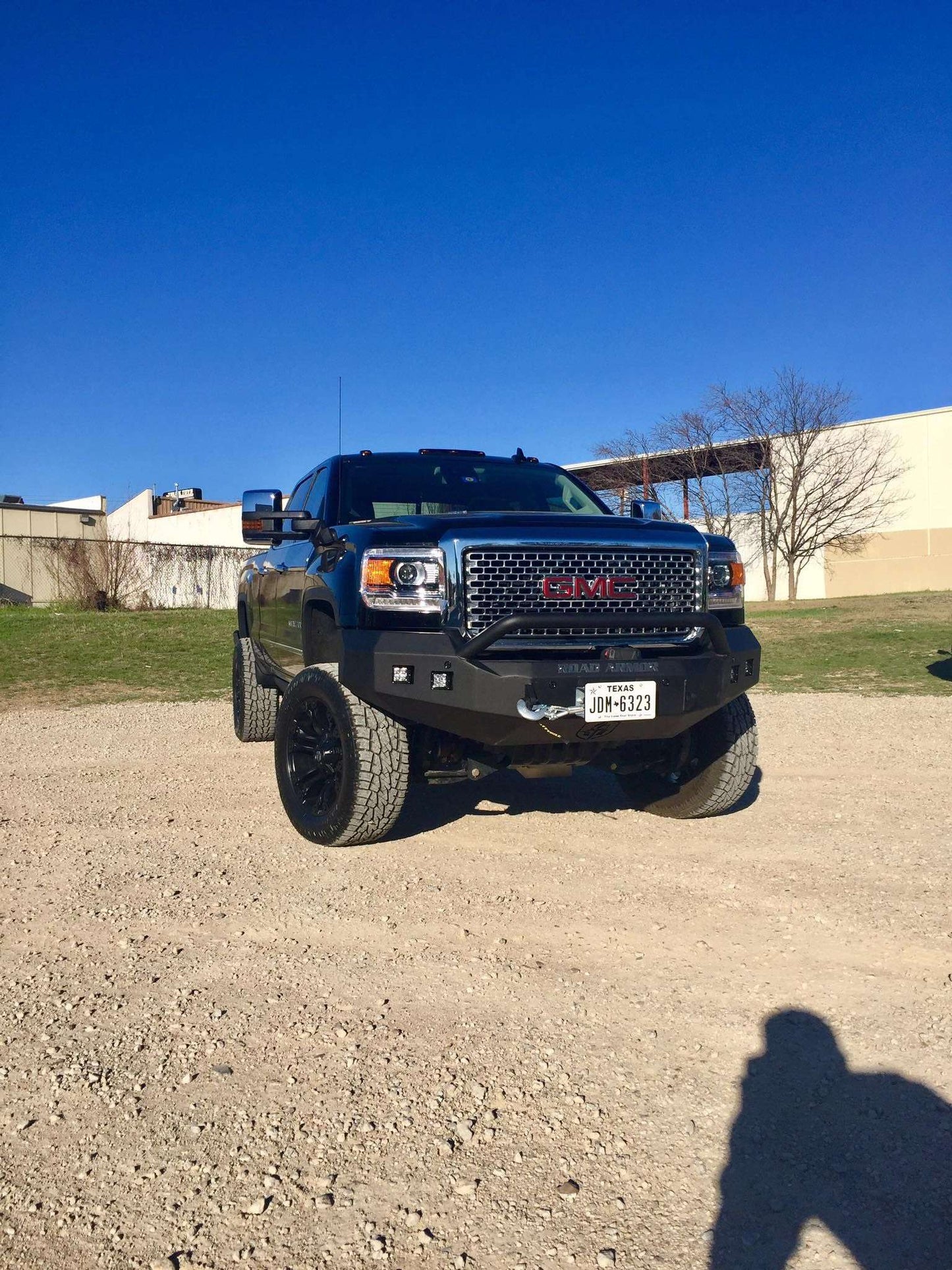 Stealth Front Winch Bumper Pre-Runner Guard - Texture Black 2015-2019 GMC 2500 3500