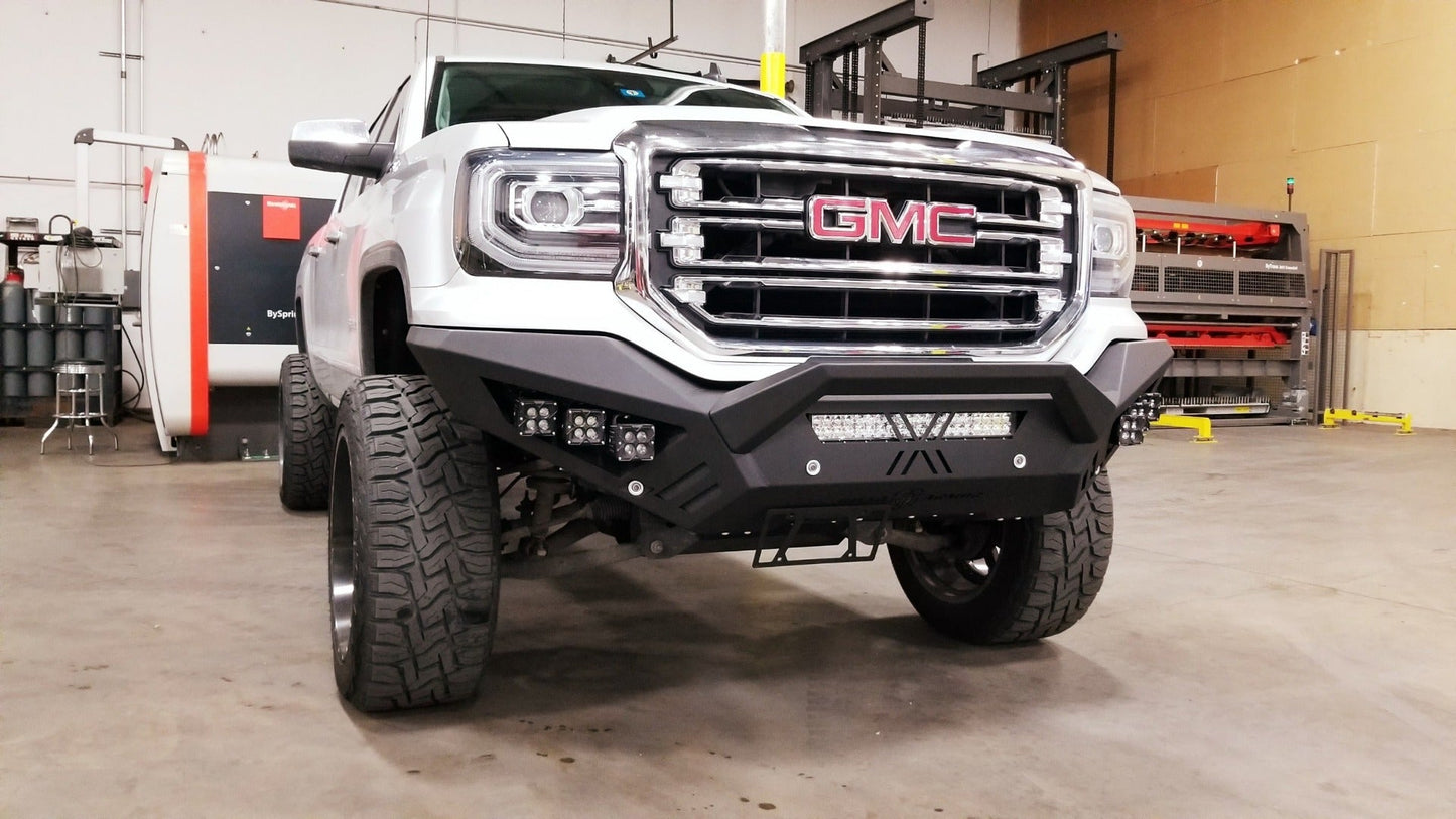 Spartan Front Bumper - Texture Black 2016-2018 GMC 1500