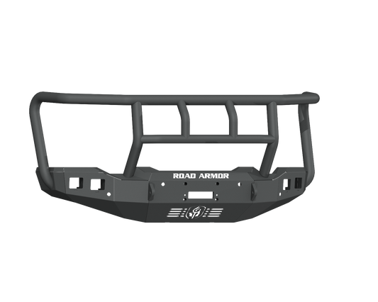Stealth Front Winch Bumper Titan II Guard - Texture Black 2020-2023 GMC 2500 3500