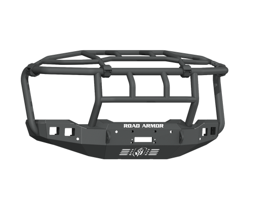 Stealth Front Winch Bumper Titan II Guard | Intimidator - Texture Black 2020-2023 GMC 2500 3500