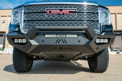 Spartan Front Bumper Bolt on Accessory Sheet Metal Pre-Runner Guard - Texture Black 2020-2023 GMC 2500 3500