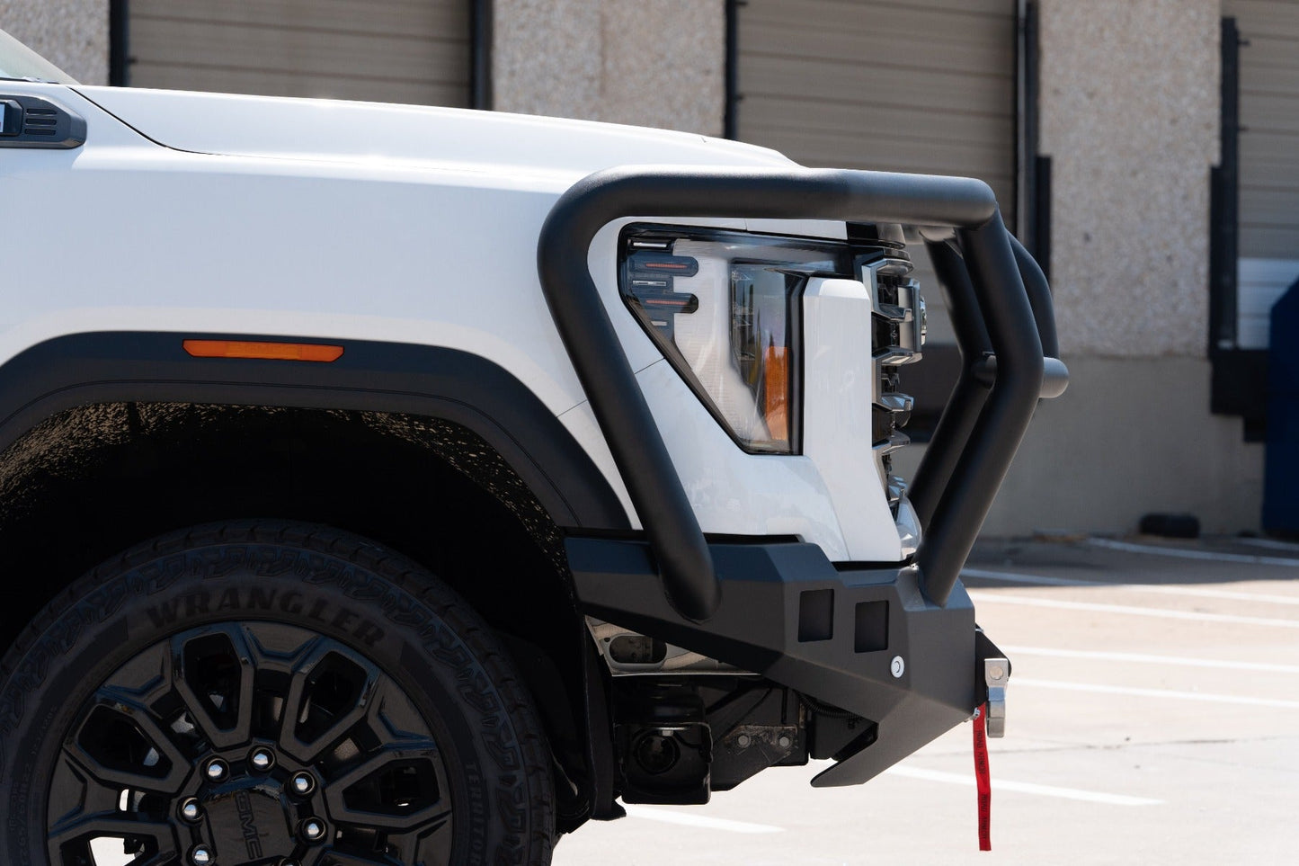 Stealth Front Winch Bumper Titan II Guard - Texture Black 2024-2025 GMC 2500 3500