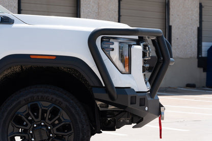 Stealth Front Winch Bumper Titan II Guard - Texture Black 2024-2025 GMC 2500 3500
