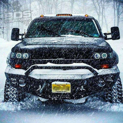 Stealth Front Winch Bumper Pre-Runner Guard - Texture Black WARN M12000, Smittybilt XRC 2000-2007 GMC 2500 3500