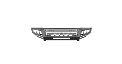 iDentity Front Bumper Full Kit | Shackle Center Section | Wide End Pods | Beauty Ring - Texture Black 2015-2019 Chevrolet 4500