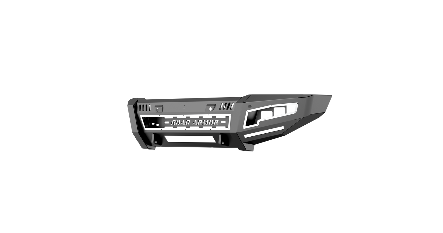 iDentity Front Bumper Full Kit | Shackle Center Section | Wide End Pods | Beauty Ring - Texture Black 2015-2019 Chevrolet 4500