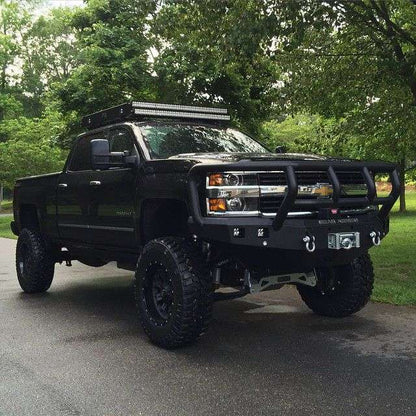 Stealth Front Winch Bumper Titan II Guard - Texture Black 2015-2019 Chevrolet 2500 3500