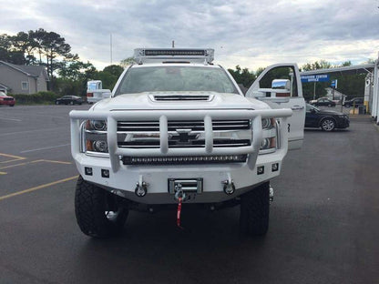 Stealth Front Winch Bumper Titan II Guard - Texture Black 2015-2019 Chevrolet 2500 3500