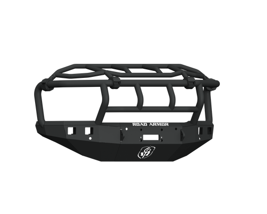 Stealth Front Winch Bumper Titan II Guard | Intimidator - Texture Black 2015-2019 Chevrolet 2500 3500