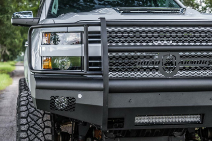 Vaquero Front Non-Winch Bumper Full Guard - Texture Black 2015-2019 Chevrolet 2500 3500