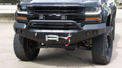Stealth Front Winch Bumper Pre-Runner Guard - Texture Black 2016-2018 Chevrolet 1500
