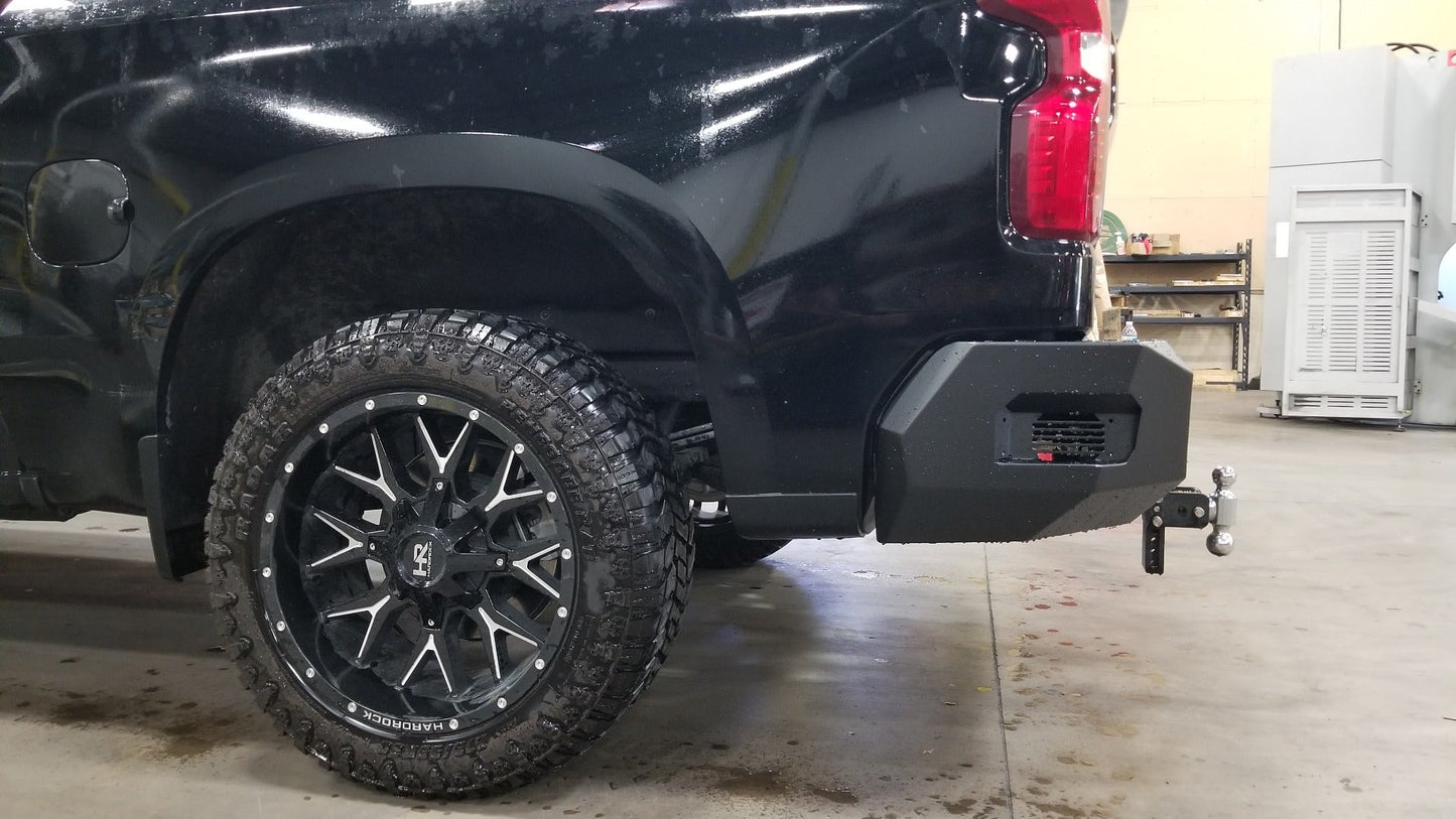 Spartan Rear Bumper - Texture Black 2019-2021 Chevrolet/GMC 1500
