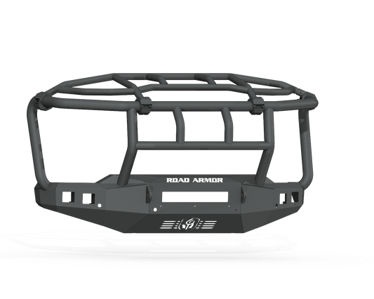 Stealth Front Non-Winch Bumper Titan II Guard | Intimidator - Texture Black 2020-2023 Chevrolet 2500 3500