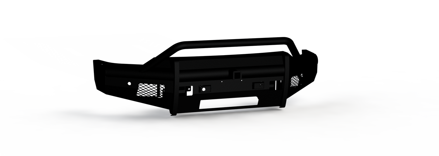Vaquero Front Non-Winch Bumper Pre-Runner Guard | 2in Receiver - Texture Black 2020-2023 Chevrolet 2500 3500
