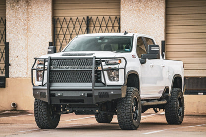 Vaquero Front Non-Winch Bumper Full Guard - Texture Black 2020-2023 Chevrolet 2500 3500