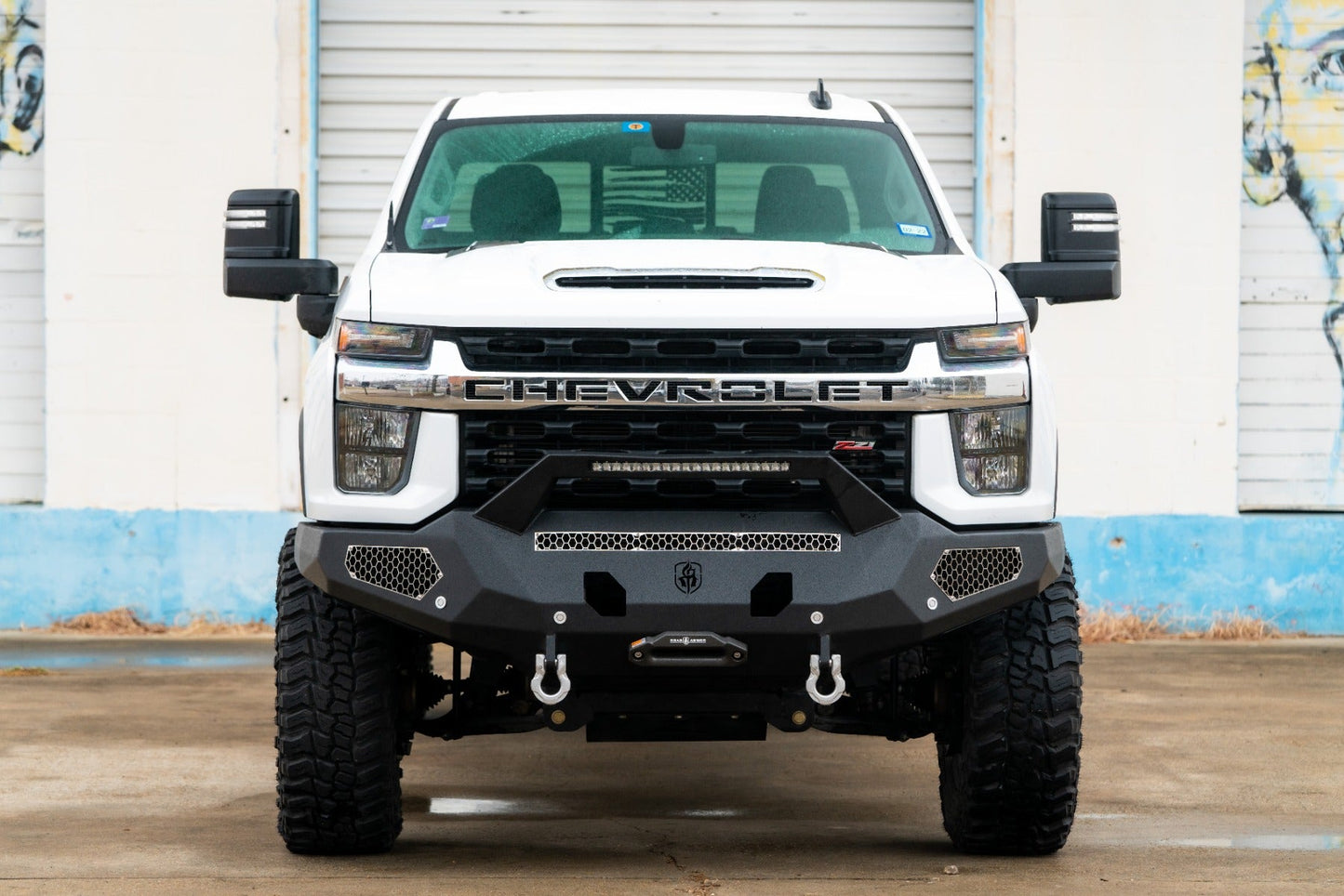 Evolution Front Winch Bumper Sheet Metal Pre-Runner Guard - Texture Black 2020-2023 Chevrolet 2500 3500