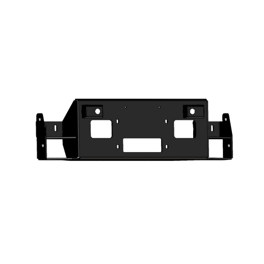 Vaquero Front Bumper Accessory Winch Plate - Gloss Black 2024-2026 Chevrolet 2500 3500