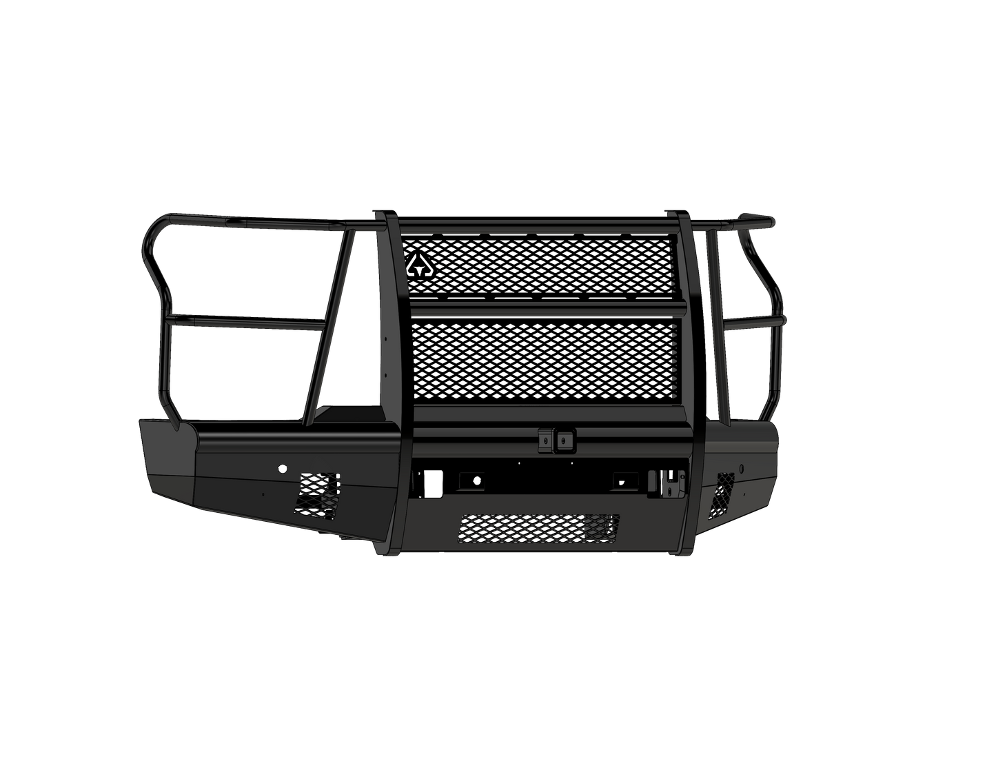 Vaquero Front Non-Winch Bumper Full Guard | 2in Receiver - Gloss Black 2024-2026 Chevrolet 2500 3500